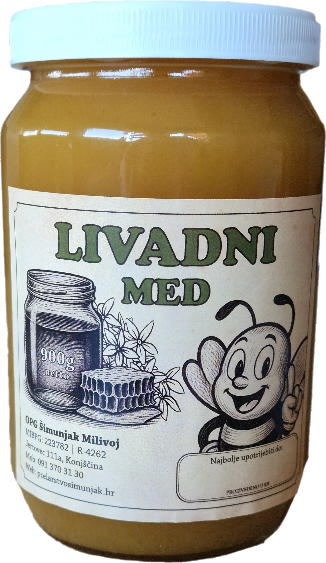 Livadni med - OPG Šimunjak